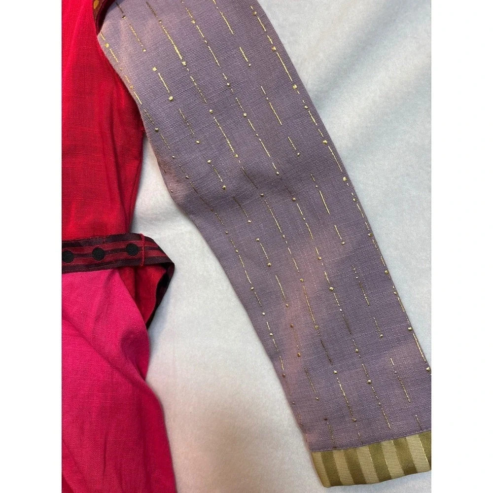 Disney Wish Asha Costume Dress Girls Size 7/8 Red Purple Long Sleeve‎ Adventure